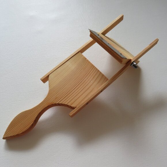 Cabbage Slaw Slicer Shredder Vintage Wood Cutter - Picture 10 of 12